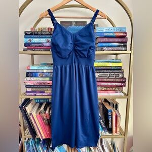 ILoveSIA Navy Nursing Gown Maternity Dress 🤰💙